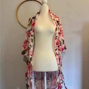Show Me Your MuMu Pink and Green Floral Wrap